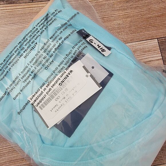 Spirit Jersey Womens Size L Ombre V Neck Aruba Tourist Long Sleeve Relaxed NWT - Picture 8 of 8